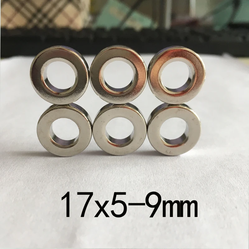 

N35 17x5-9mm ring manget Neodymium strong Magnetic Axial Magnetization Round Magnets Rare Earth powerful small magent Dics