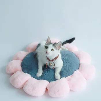 

Winter Dog Bed Mat Soft Waxy Rabbit Velvet Flower Mat Pet Mat Pet Cushion House Warm Puppy Cat Sleeping Bed Blanket Kennel
