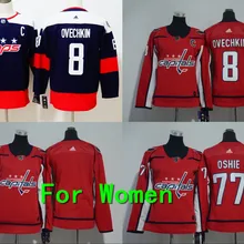 Женская одежда для взрослых с вышивкой, сшитая по фигуре,#8, Александер Овечкин, 77 T. J. Oshie Jersey