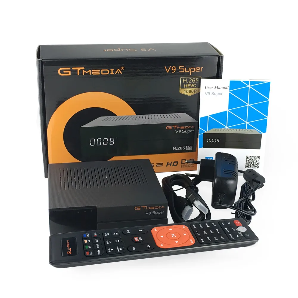

GTMedia V9 Super Receiver Bult-in WiFi with 1 Year Spain Europe Cccam Full HD DVB-S2/S Freesat V9 Super Receptor