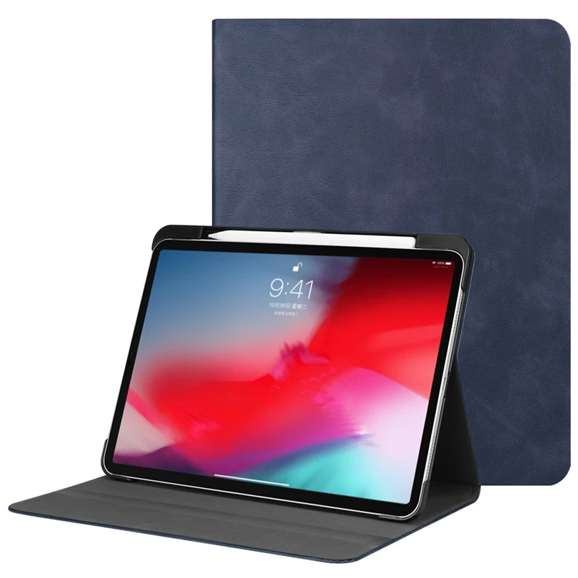 

For iPad Pro 11inch 2019 Stand case Pen Holder Auto Sleep/Wake Universal Tablet Case Cover Custer Magnetic Leather Shell