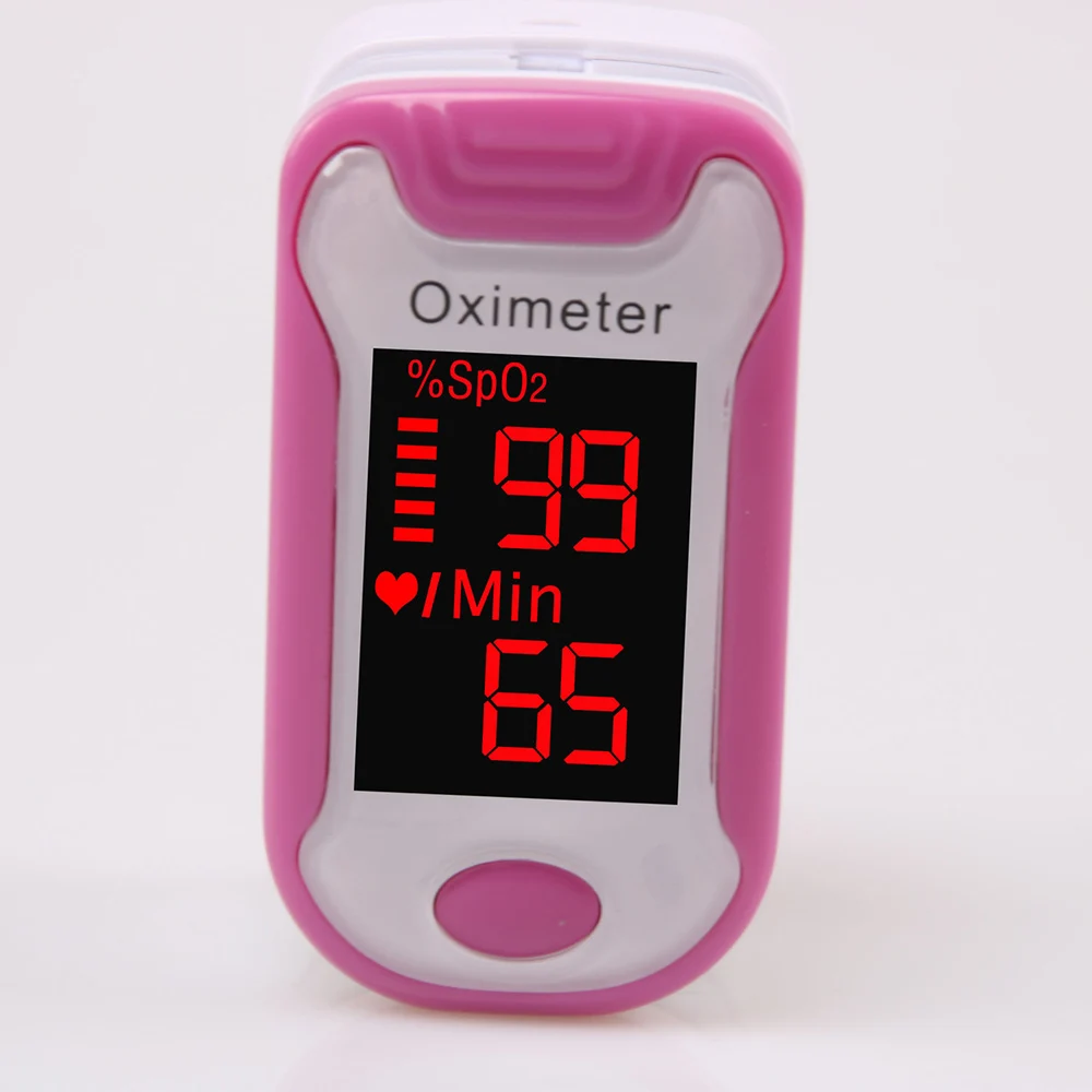Портативный оксигемометр для пальца медицинское оборудование Heartrate монитор цифровой lcd оксиметр пульсовой оксиметр Saturometro Health Care - Цвет: PINK