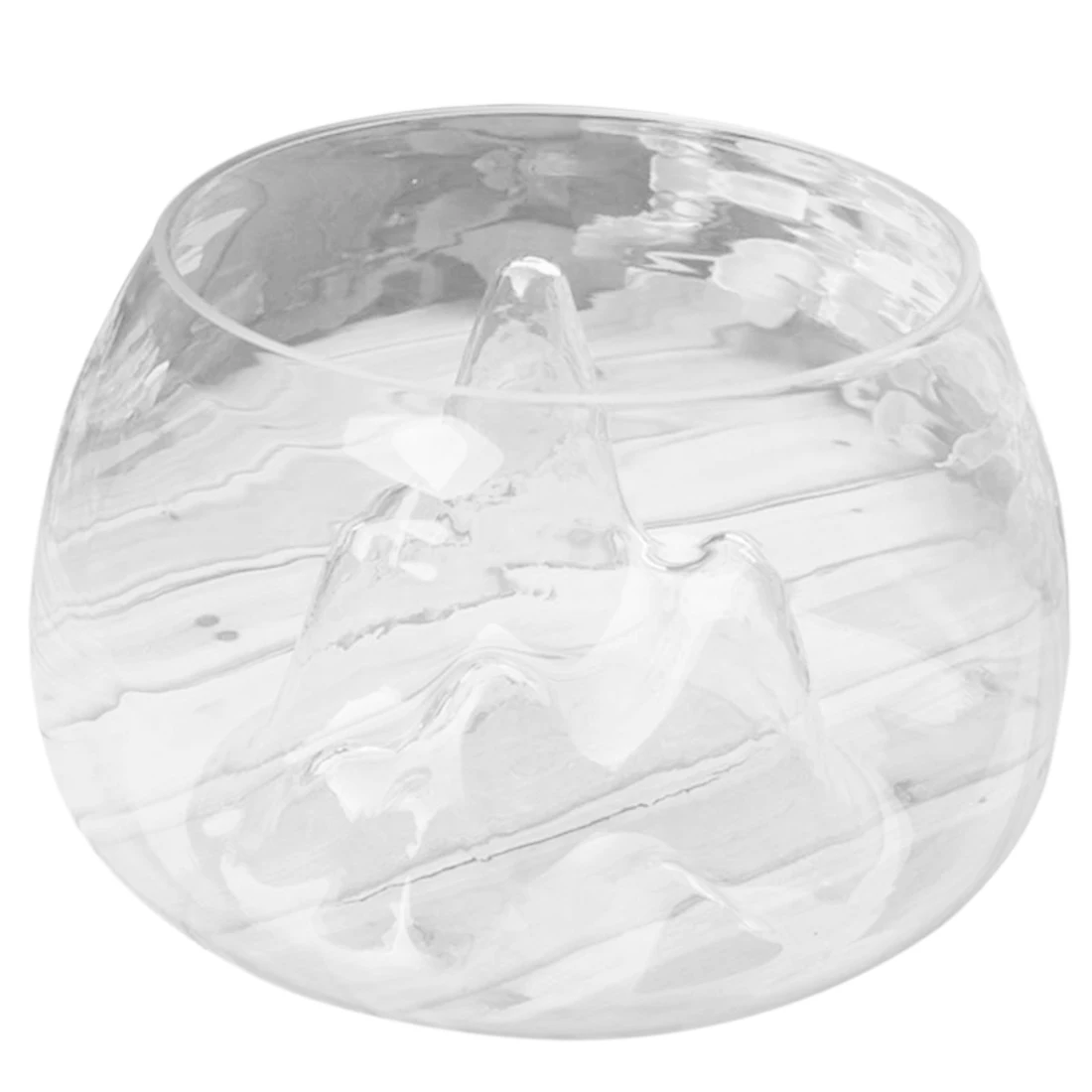 Clear Glass Vase Fish Tank Goldfish Aquarium Bowl Home Terrarium Decor 15Cm |