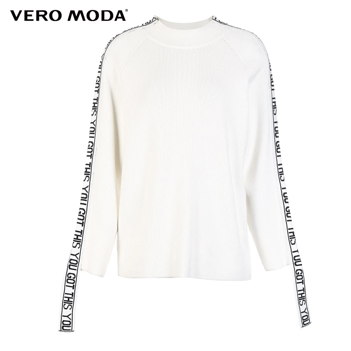 Vero Moda свитер женский О товаре Для женщин уличный Стиль с галстуком-бабочкой из искусственной pu кожи со шнуровкой и круглым вырезом чистой шерсти свитер | 318313511