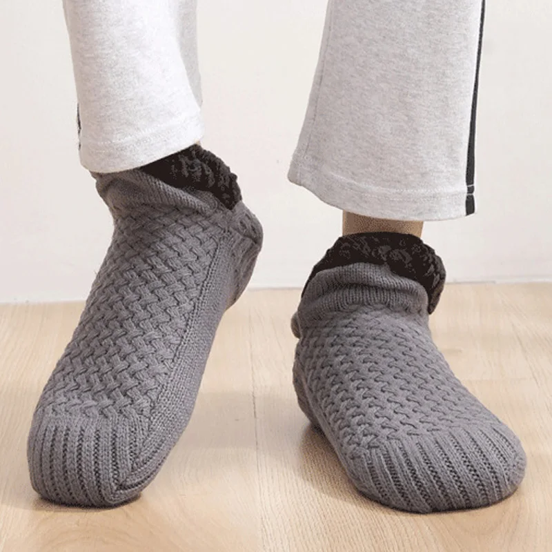 Chausson tricot homme épaisses • Chaussons Univers