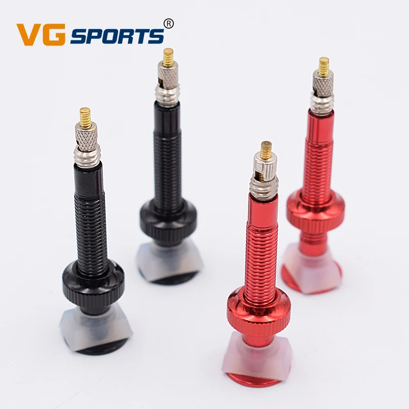 

40mm Road Bike Extender Valves Ultra-light Aluminum 1 Pair With Tubeless Valve Core For Bicycle Tubeless Tire and Removal Tool