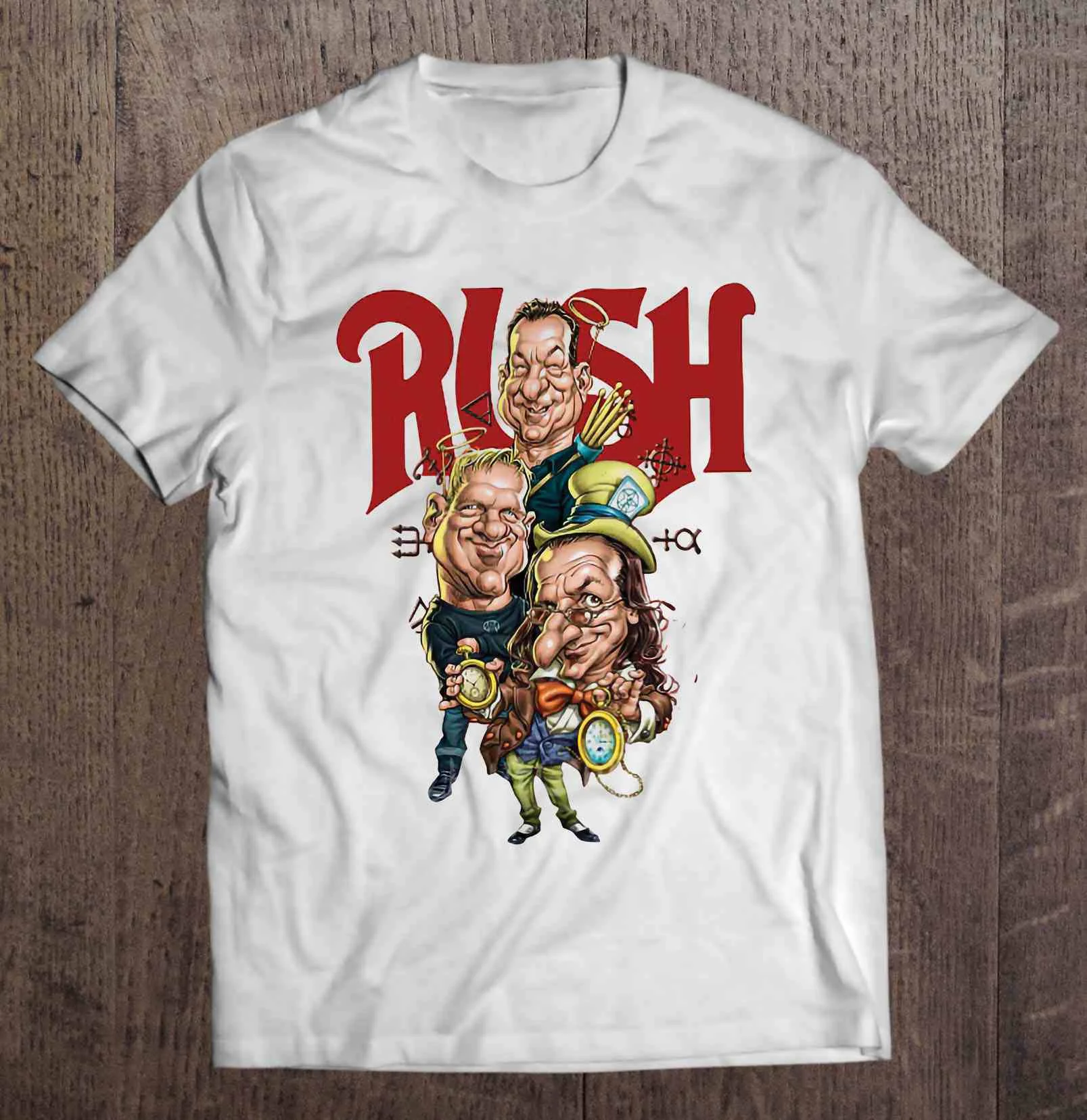 

Rush Band Caricature Clockwork Angels Version Tshirts