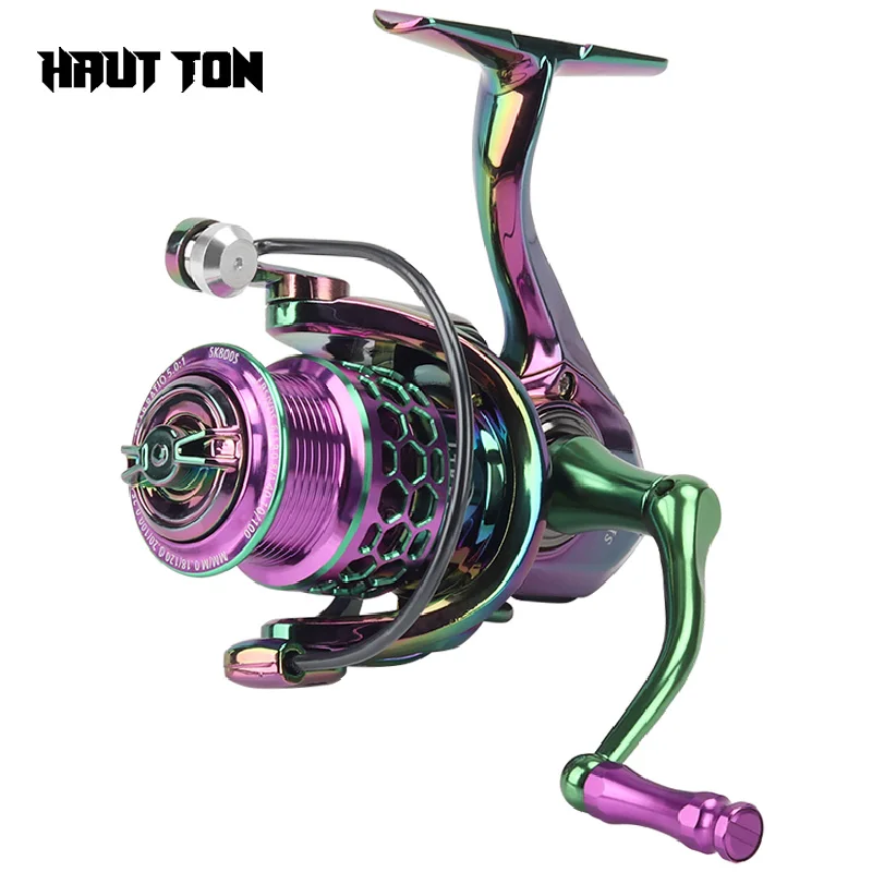 HAUT TON Spinning Fishing Reel 1000-6000 Series Metal Spool Wheel 20~25KG  Max Drag Power Bass Non-Gap Reels CNC Rocker Arm Coil - AliExpress