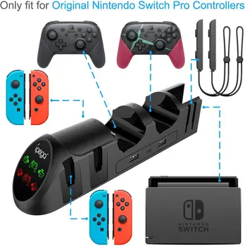 

Charger Station for Nintendo Switch Controllers, 6 in 1 Desktop Charging Dock for Nintendo Switch Joy-Cons Pro Controllers