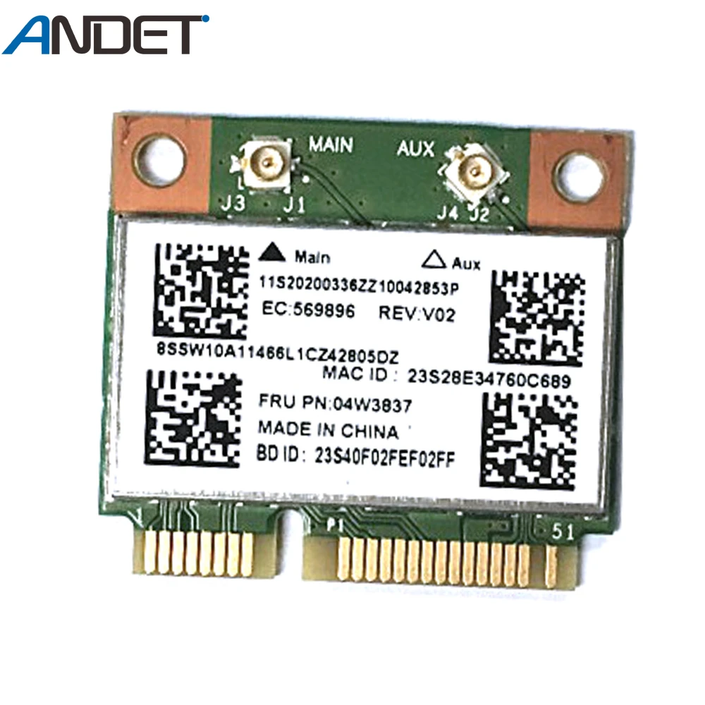Новинка для Lenovo Thinkpad E431 E435 E445 E531 E535 4 0 Bluetooth модуль WiFi карта 04W3837 | Компьютеры и офис