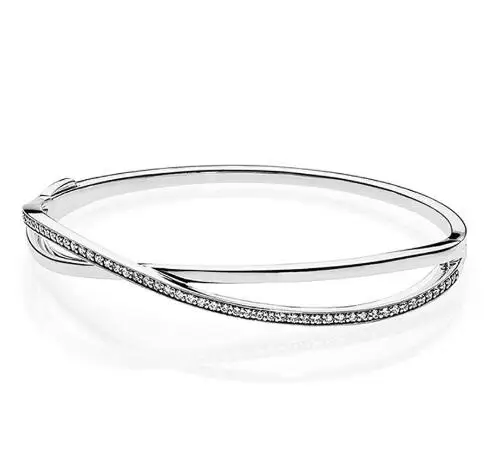 925 пробы, серебряный, качественный, Галактический, переплетенный, с кубическим цирконием, браслет, подходит для бусин, шарм, сделай сам, модное ювелирное изделие