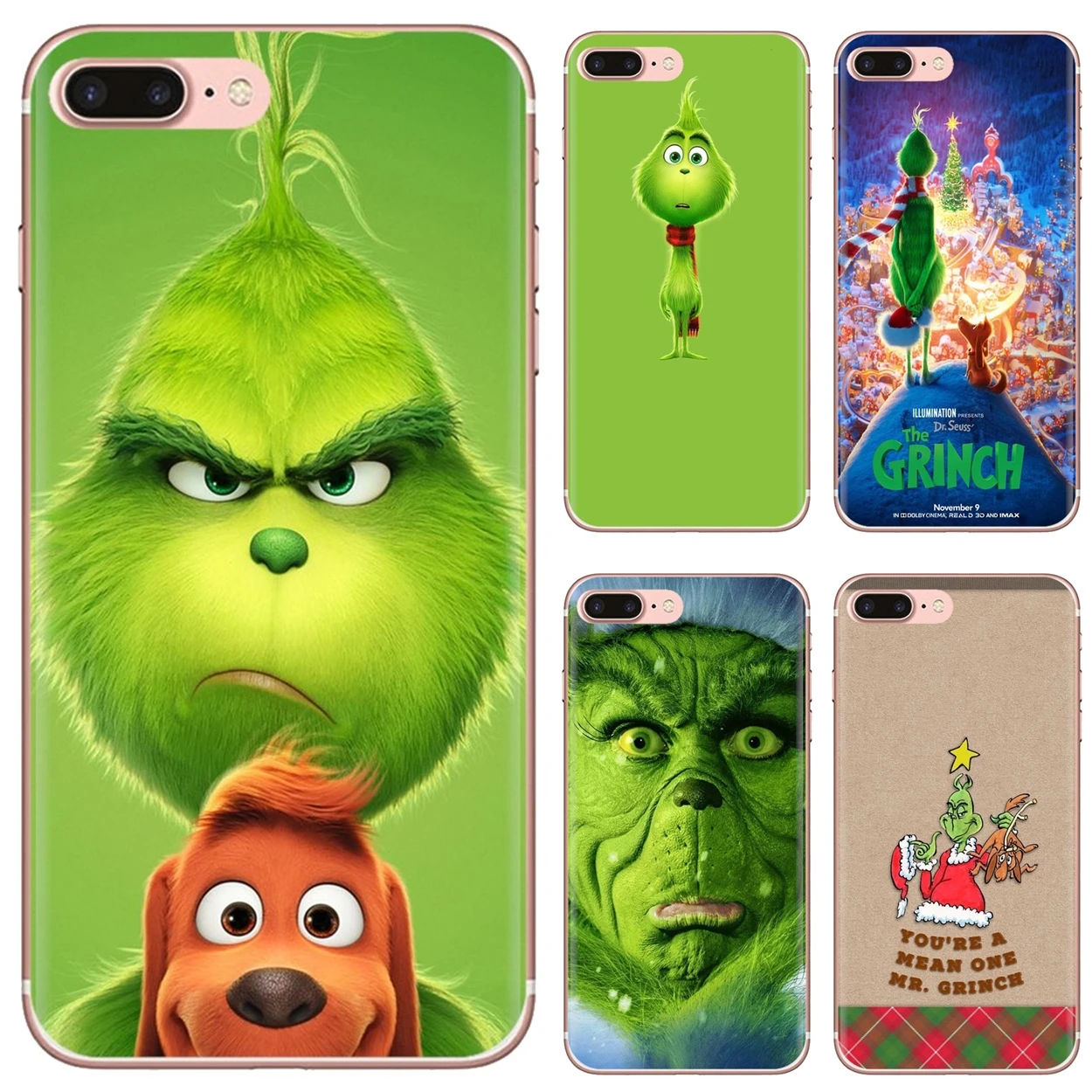 Чехлы для телефонов Huawei Mate 20 30 40 7 8 9 10 Lite Pro P Smart 2018 2019 Plus G7 G8 Monster-S-Grinch-S-Christmas-Hot-Green |