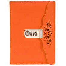 Популярный Кожаный Блокнот бизнес личный дневник с кодом блокировки толстый блокнот канцелярские принадлежности