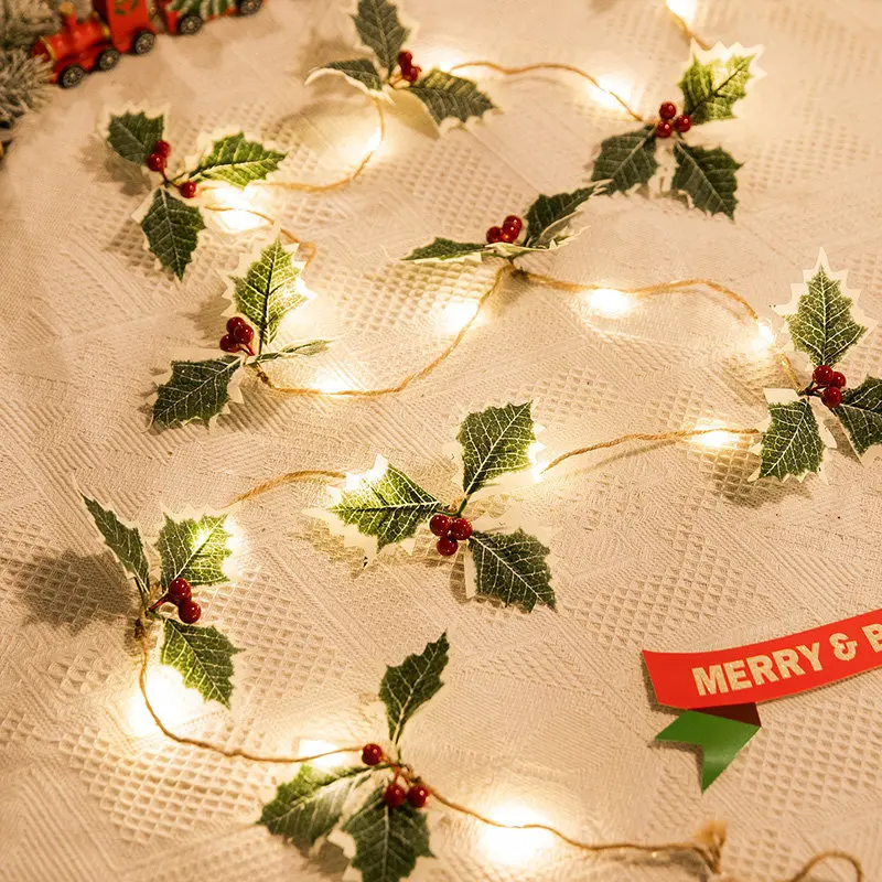 thumbnail image 1 of 2M 20 LED Pine Cones Garland Lights String Christmas Xmas Outdoor Holiday Wedding Party Baby Bed Fairy Lights Decorations, 1 of 5