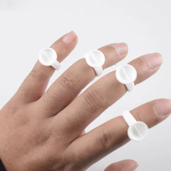 

100Pcs Microblading Pigment Glue Rings Tattoo Ink Holder For Semi Permanent Makeup Tools MH88