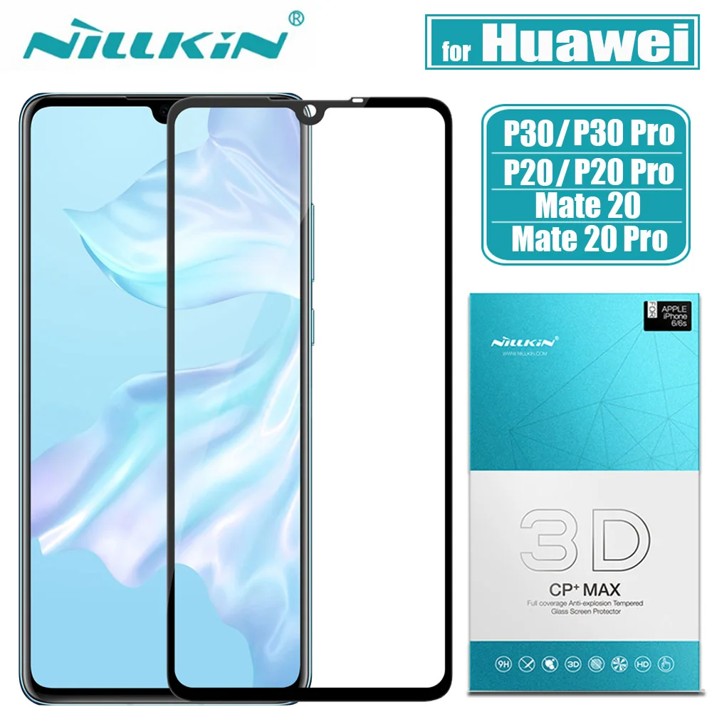 Защитное стекло для Huawei P30 P20 Pro Nillkin 3D полное клеевое покрытие защитное закаленное