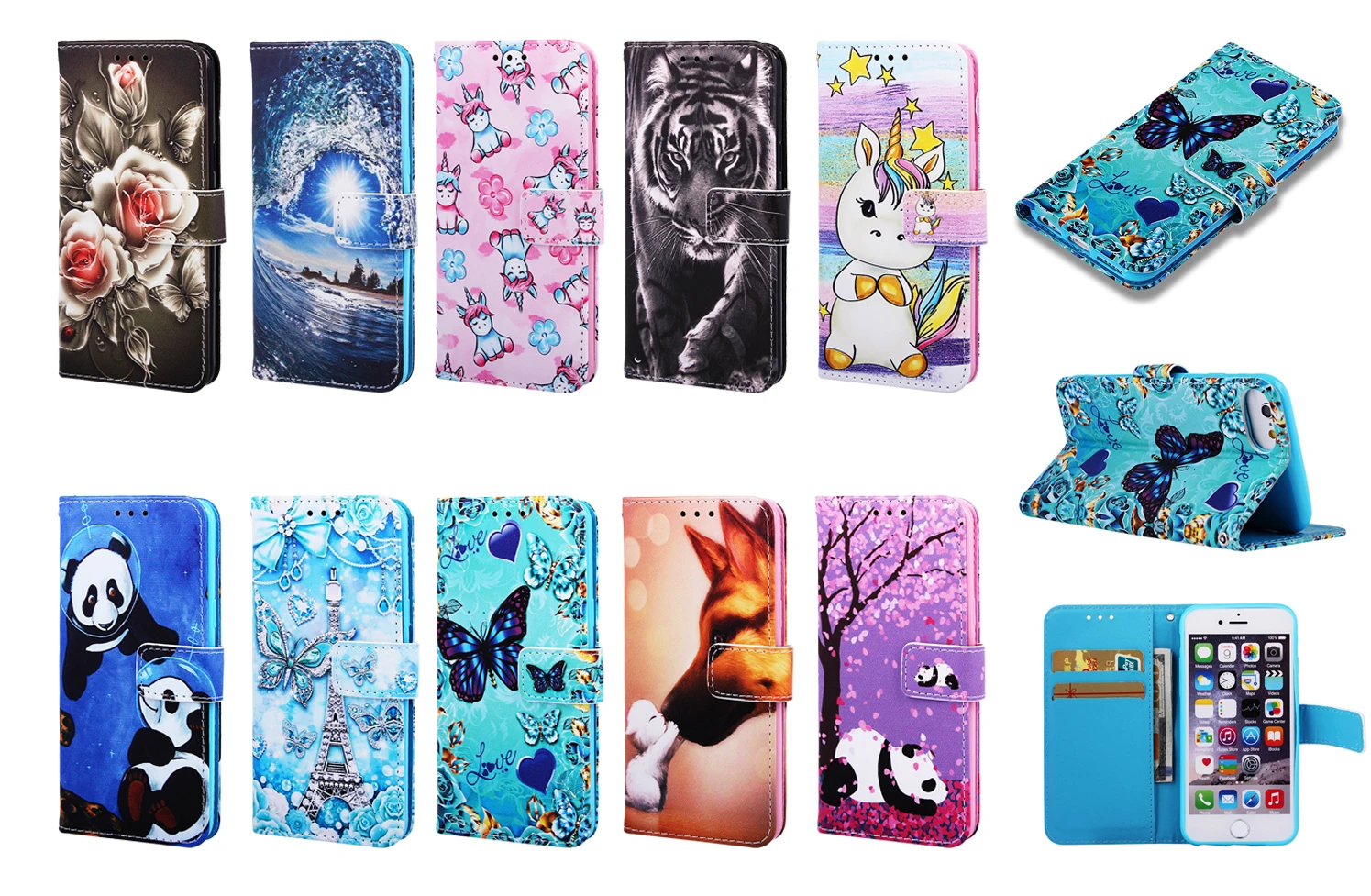 

Cartoon Wallet Flip Case For Samsung Galaxy S10 S9 S8 J4 J6 Plus A7 2018 A20 A30 A40 A50 A70 M10 M20 M30 Leather Phone Bag Coque