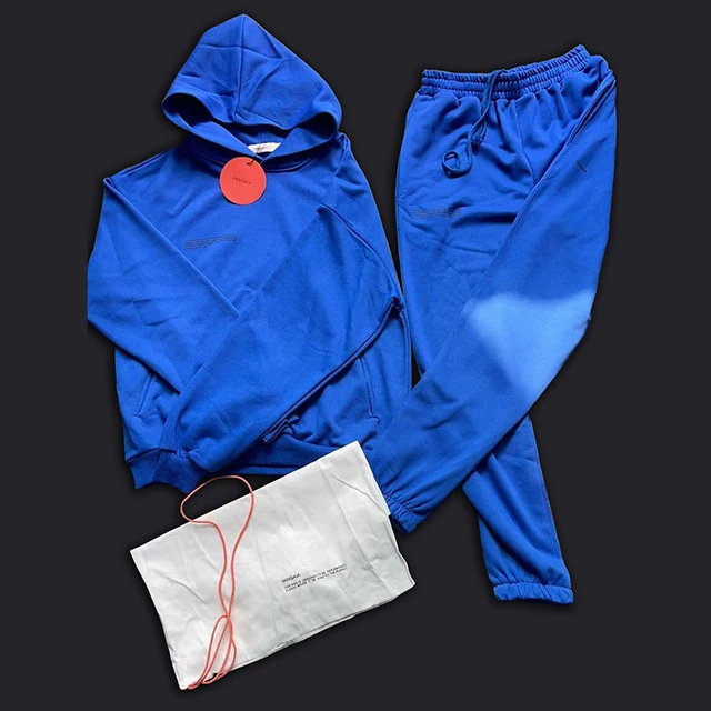 Mens Tracksuits Two Piece Loose Sweatshirt Sweatpant Sporting Long Track Pants Sweat 2 Piece Tracksuits Outfits Solid Color Sets 2