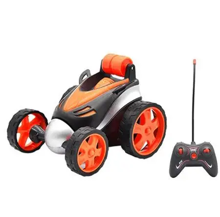 Красный Wireless RC Car Tumbling Stunt Dump Truck Remote Control Toys For Children Electric Cool RC Cars Boy Birthday best Gifts - Цвет: Красный