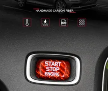 Ersetzen Abdeckung Auto Styling Auto Motor Starten Taste Stop Schalter Schlüssel Decor Für Volvo V40 V50 V60 S60 XC60 S80 v70 XC70