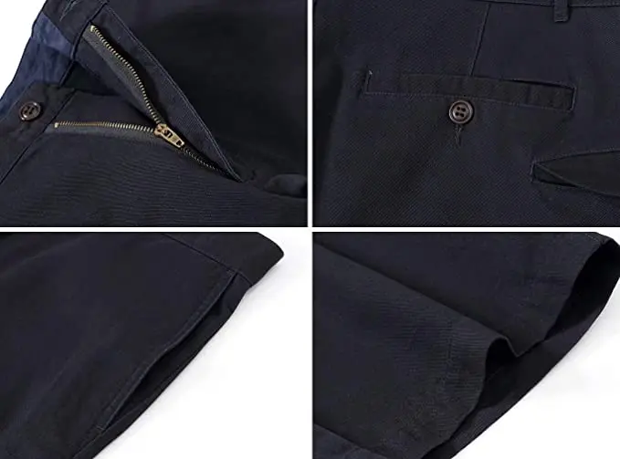 100% Cotton Mens Shorts Casual Classic Fashion Fit Comfy Chino Golf Short US Size