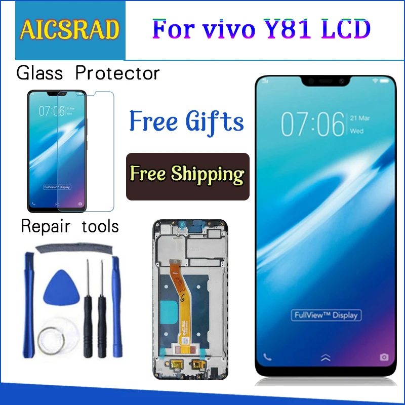ЖК-дисплей 6 22 дюйма для BBK Vivo Y81 кодирующий преобразователь сенсорного экрана в