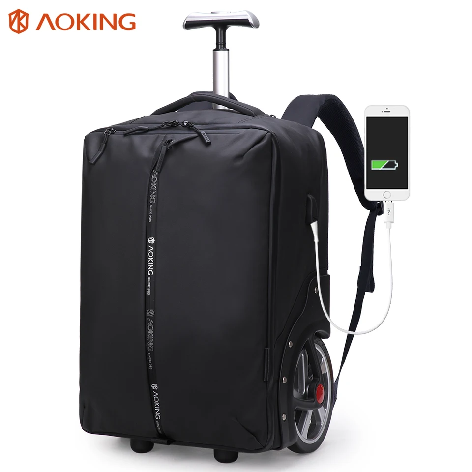 aoking backpack trolley travel bag