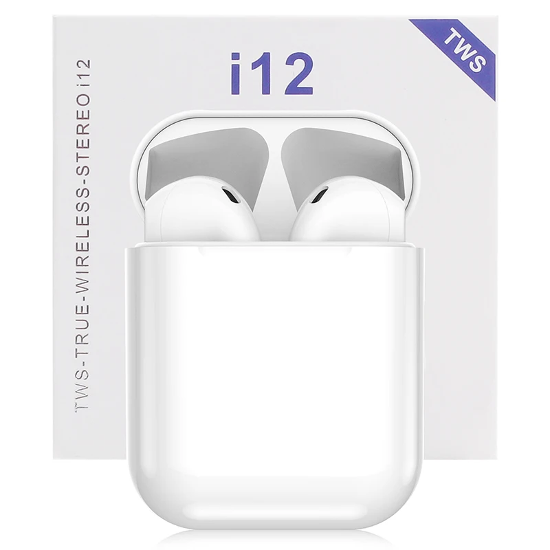 Tws i12 i7s TWS i9s i12 Беспроводная bluetooth-гарнитура в ухо Hifi стерео наушники с зарядным устройством микрофон для всех смартфонов - Цвет: Tws i12