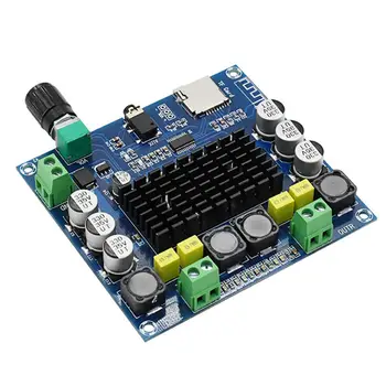 

Tda7498 Bluetooth Amplifier o Board 2X50W Stereo Digital Power Amplifiers Amp Module Support Tf Card Aux Home Theater