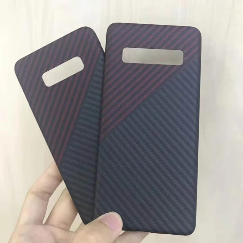 Чехол из углеродного волокна CF для телефона Samsung Galaxy S10 S10Plus тонкий и легкий