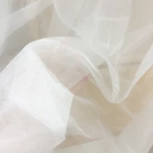 5 ярдов/лот глянцевый нано белый мягкий кружевной тюль ткань для свадебного выпускного вечера подкладка Фата для невесты Ремесло DIY 150 см в ширину