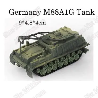 1pcs 1:72 4D Plastic Assemble Tank Kits World War II Model Puzzle Assembling Military Sand Table Toys For Children 13