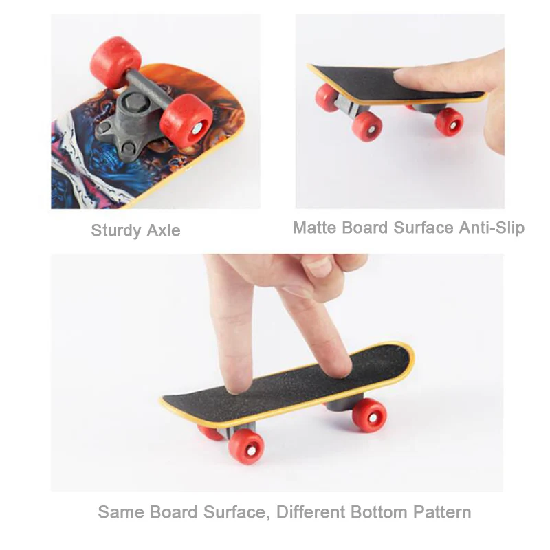 Trending Tech|finger Skateboard Set - 3-pack Alloy/plastic