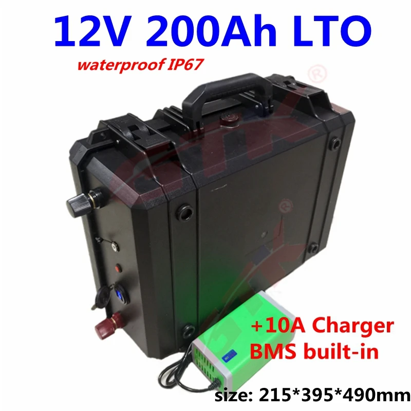 Литий титановая батарея LTO 20000 циклов 12 В 200 А · ч BMS для мотора троллинга RV