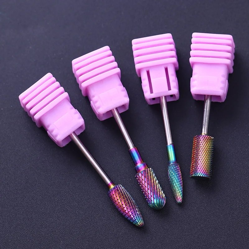 

Colorful Nail Drill Bit for Electric Manicuring Machines Polishing Sanding Nail Art Tool Mix Sized Nails Accessories