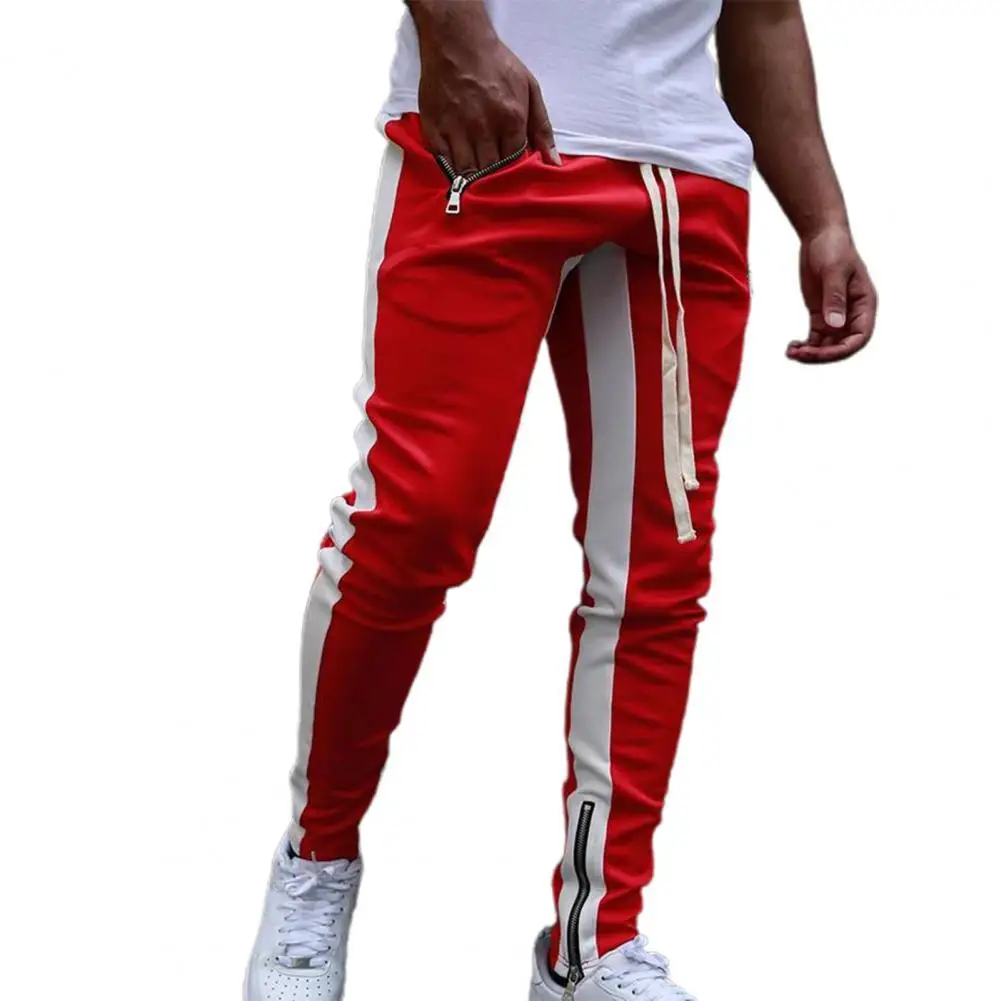Sports Men Trousers Zipper Great Stitching Men Sweatpants Casual Pants Spring Autumn Joggers Man Pants Fitness sport jogging trousers