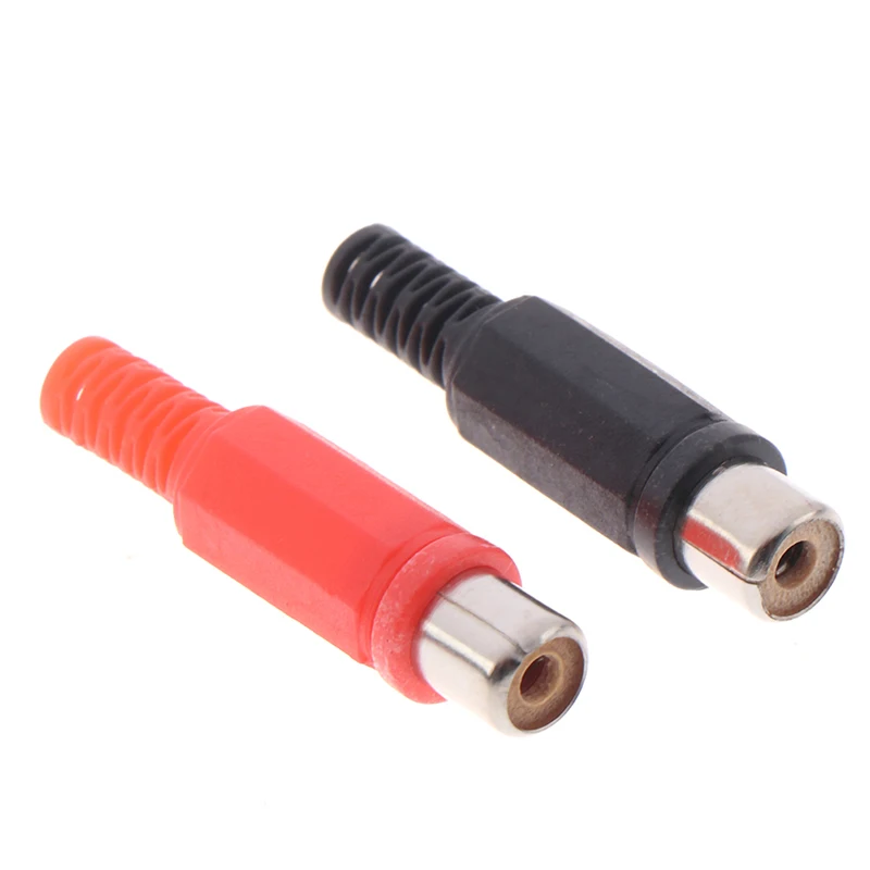 audio jack adapter audio jack socket audio av adapter connector adapter 10 Pcs/ RCA Audio Connectors Female Welding Jack Cold Pressure Socket Adapter 50V 0.5A