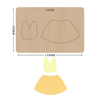 

Garment knife mold wood mold cutting die decoration, model L0185, suitable for common die cutting machines on the market