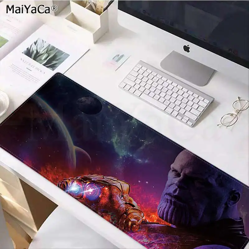 Lock Edge 30x80cm MaiYaCa резиновый коврик для мыши с принтом танос, прочный Настольный коврик для мыши, резиновый компьютерный игровой коврик для мыши - Цвет: Lock Edge 30x80cm
