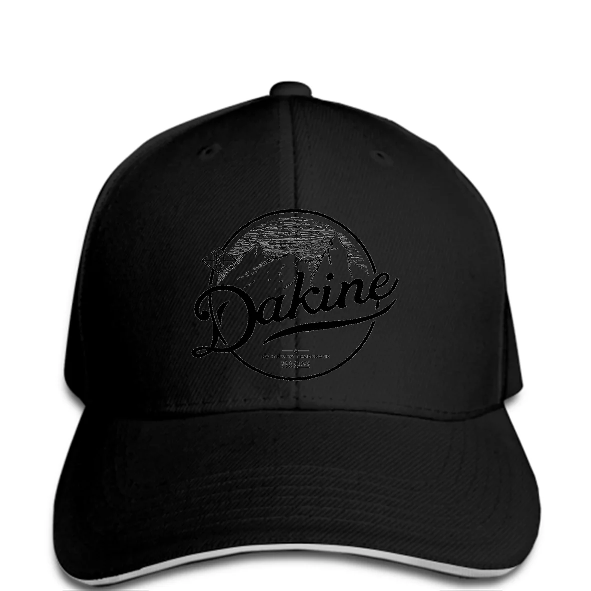 Модная мужская шляпа в стиле хип-хоп с принтом спереди и Dakine графическим рисунком