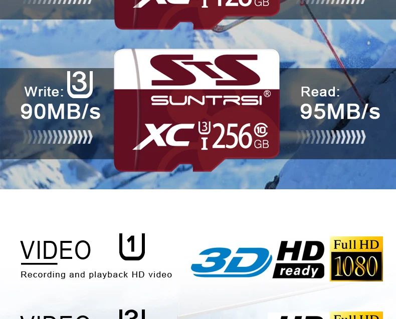 Suntrsi карта памяти 128 Гб 64 Гб Micro SD TF карта 32 Гб 16 Гб Microsd SD карта высокая скорость класс 10 Мини TF карта для телефона и камеры