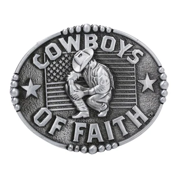 

Vintage Style Cowboy Engraved Belt Buckle Oval Strap Buckle Belt Accessory