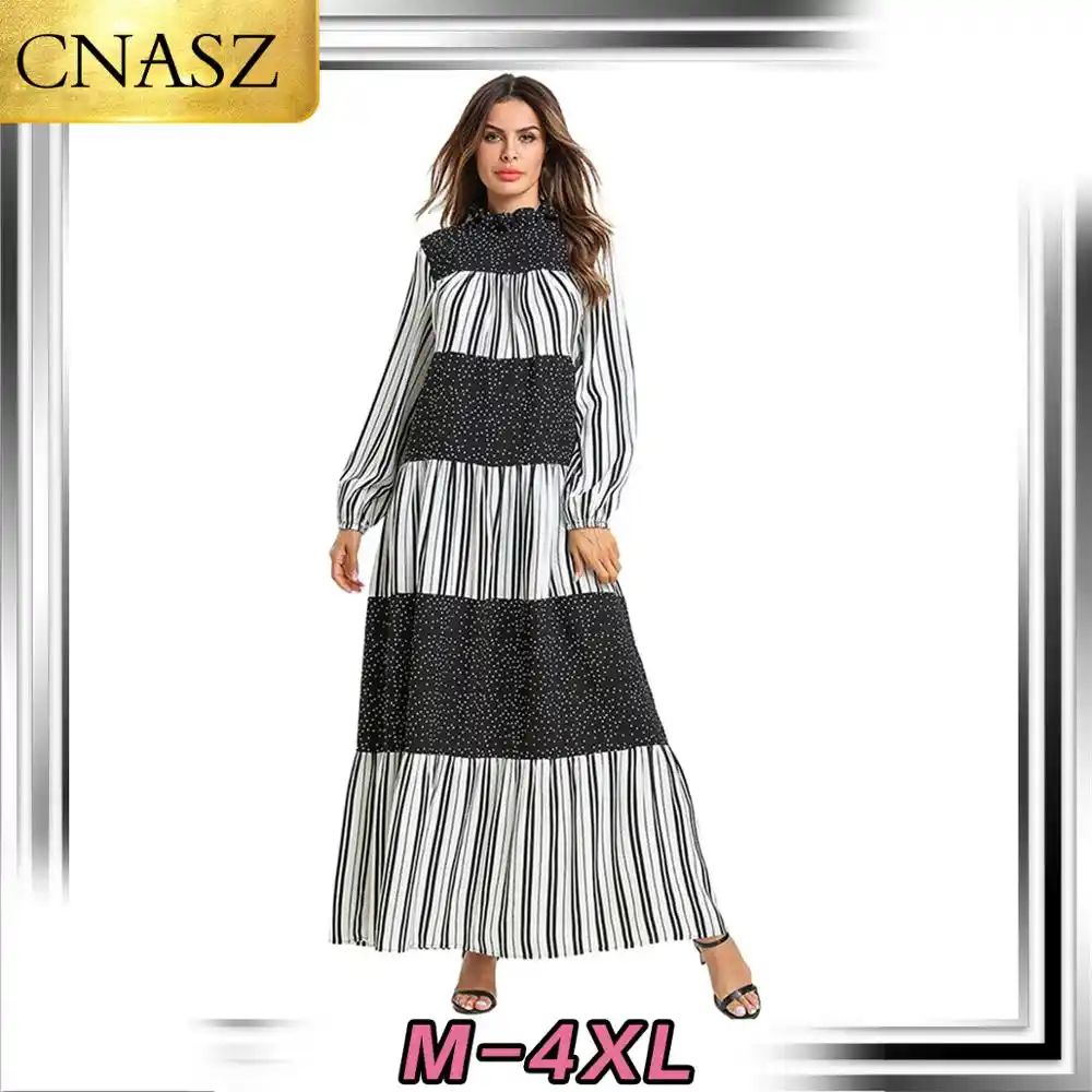 Latest Muslim Dress Islamic Turkey Simple Fashion Long Sleeve Dress Dubai Robe Pakistan Loose Long Skirt Middle East Kimono Aliexpress