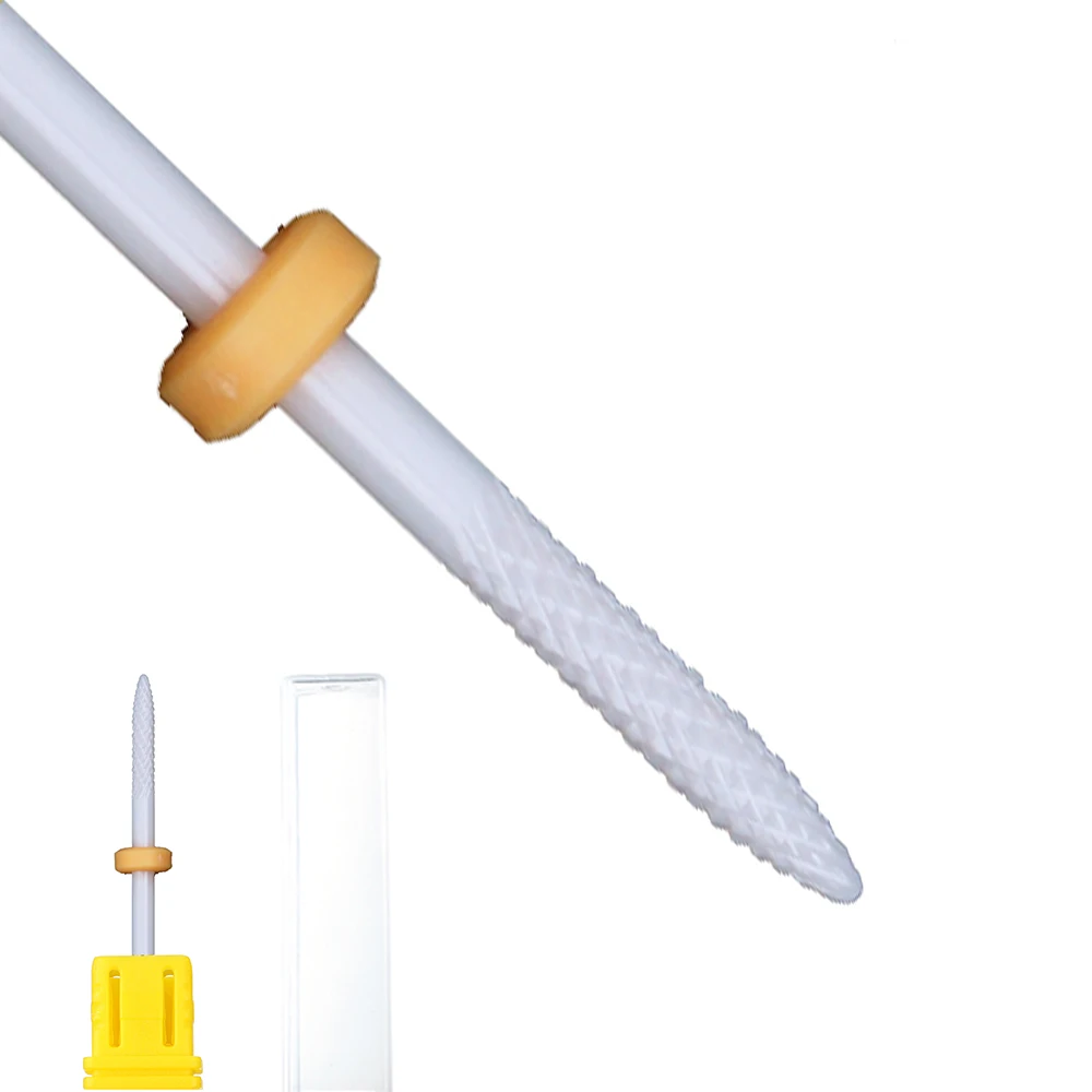 Ceramic Nail Drill Bit for Manicure and Pedicure - Cuticle Care and Polishing Tool
