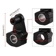 22 мм 28 мм Универсальный анодированный Поворотный руль мотоцикла Riser Bars зажим части