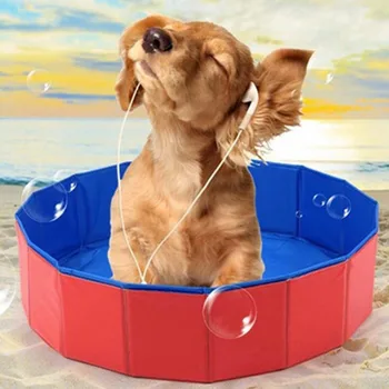

Pets Pool PVC Foldable Cat Dog Bathing Pool Portable Dog Shower Pool Outdoor Indoor Bathtub Swimming House for Yorkshire Terrier