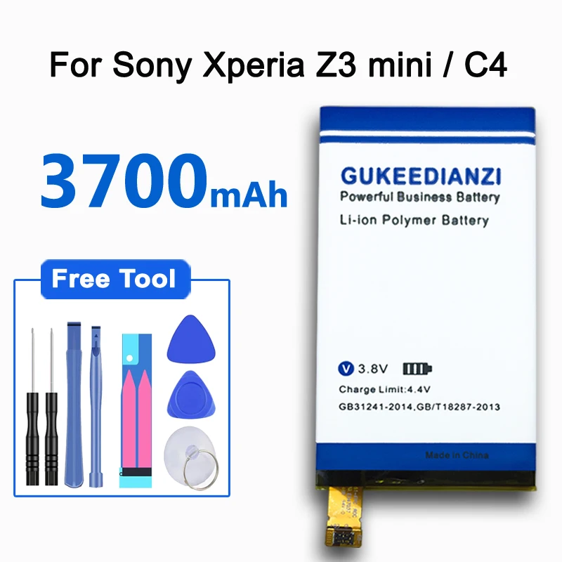 GUKEEDIANZI LIS1561ERPC мобильный телефон полимерная Замена высокой емкости батареи 3700 мАч для sony Xperia C4 E5333 E5363 E5306
