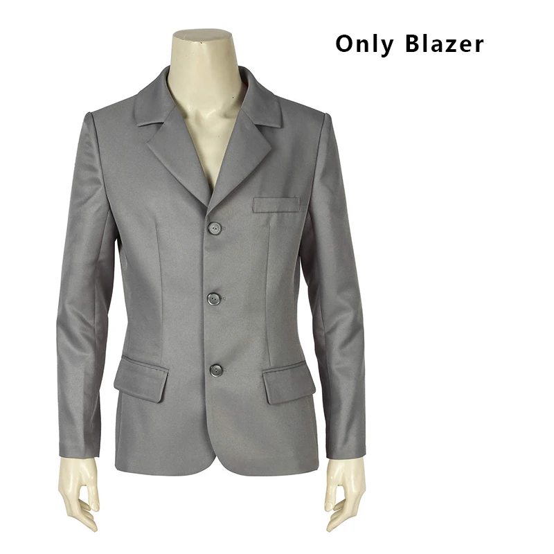 Only blazer DC Темный рыцарь: возвращение костюм Джокера Косплей Бэтмен жилет с маской футболка костюм пальто Блейзер взрослый Хит Леджер Хэллоуин на заказ - Цвет: Only blazer