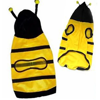 

New Hot Sell Pet Hoodie Clothes Cute Fancy Puppy Apparel Costume Cat Coat Outfit Bee Style