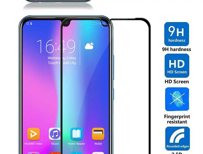 9D Защитное стекло для huawei Honor 10i 20i 8X 9X 8A 8C 8S 9 10 20 Lite защитная пленка из закаленного стекла защитный чехол